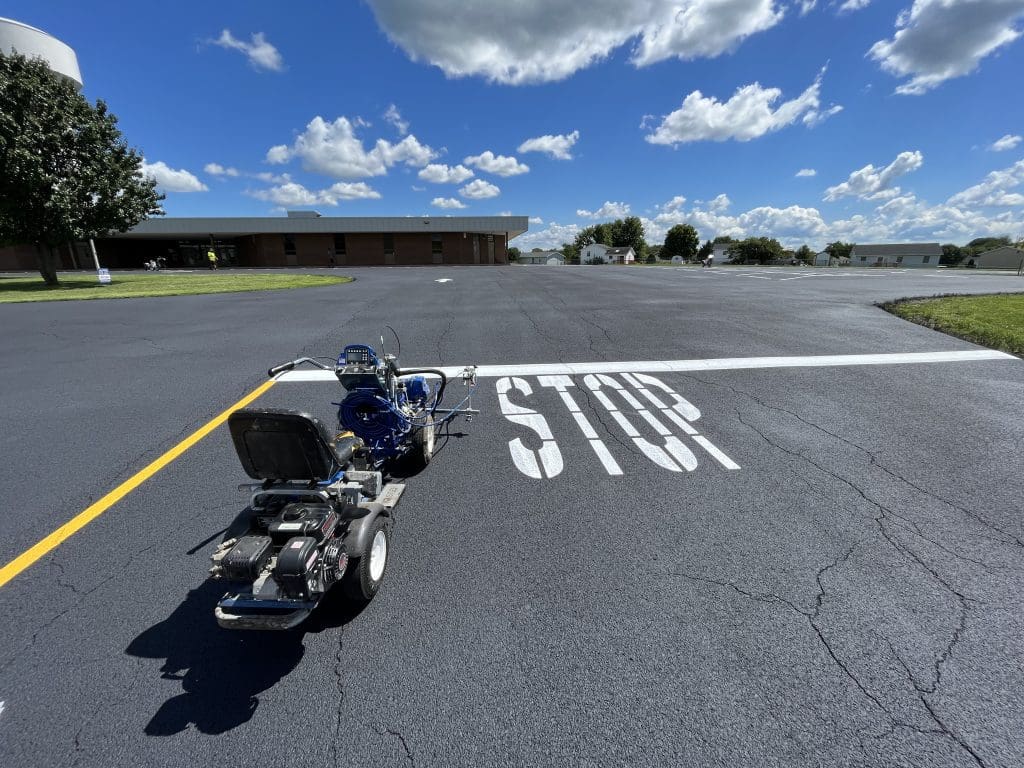 commercial line striping services